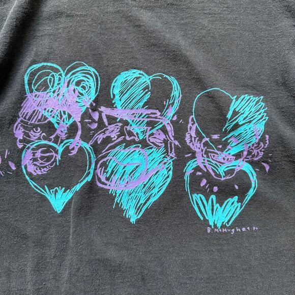 Vintage 1990 Graphic T-Shirt – Fruit of the Loom Made in USA Single Stitch - Picture 2 of 6